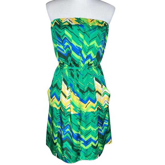 Collective Concepts Strapless Dress With Pockets Sz Sm or 4-6 - Picture 1 of 7